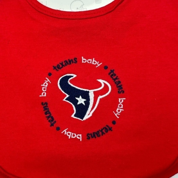 Baby Fanatic NFL Texans Baby Bib Pack OS - Picture 4 of 8